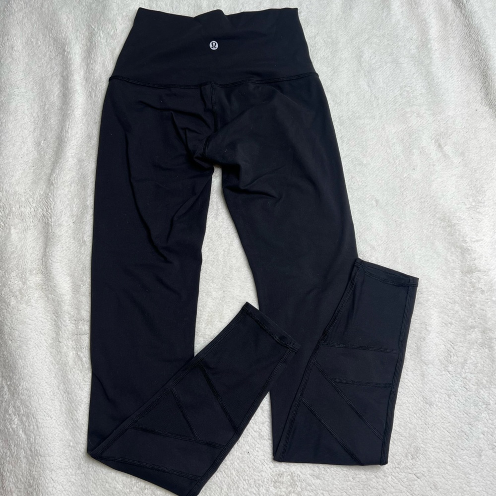 Lululemon Wunder Under High Rise Tech Mesh Size 4 - Picture 4 of 7